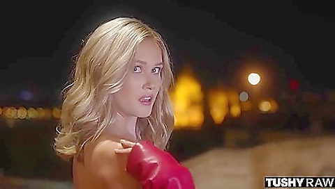 Blonde milf with a big booty and a tattoo is fucked