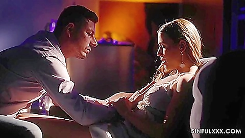 Blonde milf sucks and rides big cock with her pussy