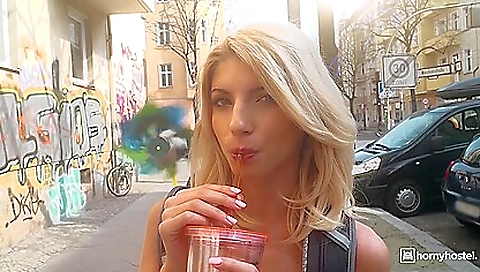 Horny blonde is getting fucked hard in hd sex clip