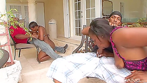 Slutty brunette with a round ass getting fucked and creampied