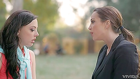 Hairy brunette in the desert getting her pussy fucked