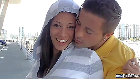 Brunette milf gets fucked hard by a stud on casting