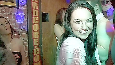 Hot sex party with a group of horny babes and milfs