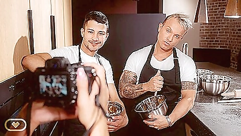 Brunette is getting fucked in doggy pose and finger licking