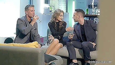 Big boob brunette with small tits and ass getting a facial