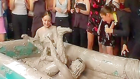 Horny blondy and busty mom have a great time with each other