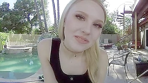 Blondy girl gets fucked by a horny man on his vr headset