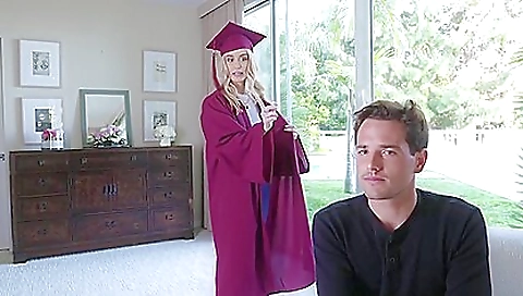 Busty blonde and redheaded chicks locked in a tight leather brace