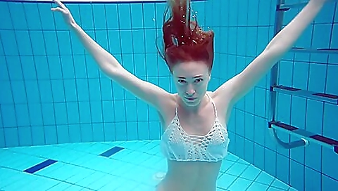 Diana Zelenkina Absolute Cutie Swimming Naked In Pool