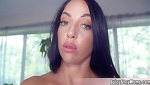 Busty Biker Milf Stepmother Lilith Helps Out Her Cluele