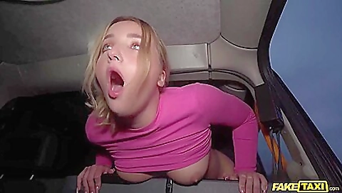 Stunning blonde teen gets fucked in her tight pussy