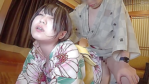 Asian girl with a tight ass and shaved pussy getting fucked