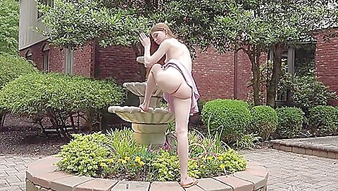 Stunning redhead seduces her boyfriend in his home