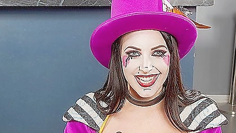 Angela white in a sexy cosplay in a dream porn video