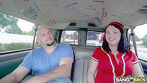 Pretty brunette gets her first cum shot on outdoor field