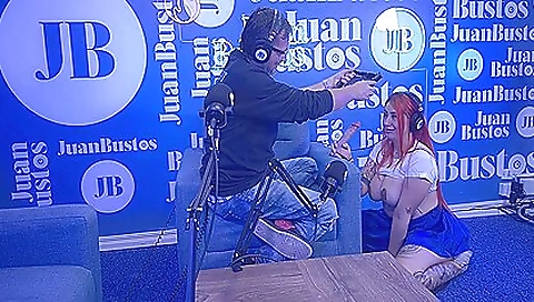 Skinny brunette getting her big butt fucked in a row