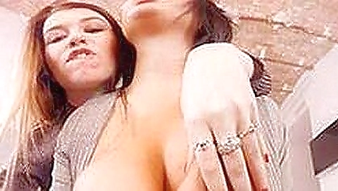 Anissa kate and misha cross in camera view of her videos