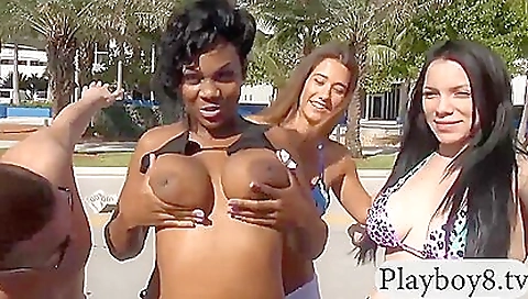 Seductive Hotties Show Off Nice Sets Of Tittiess For Ca