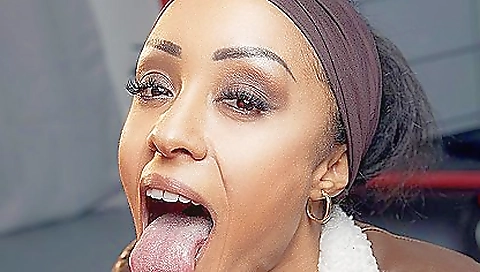 Sexy ebony teen in a sexy black dress in vr porn video