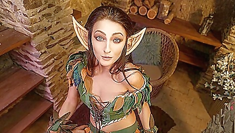 Horny brunette pussy fucked in hardcore doggy style