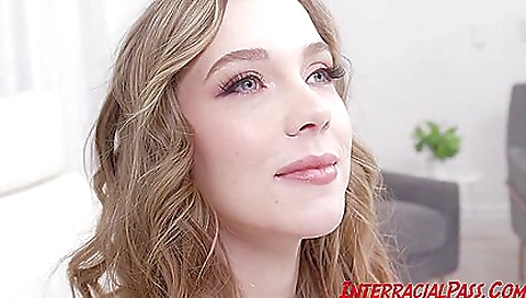 Busty blonde is going deepthroat and creampie with a dick